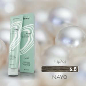 Φυτική βαφή μαλλιών NAYO: Πέρλας 6.8