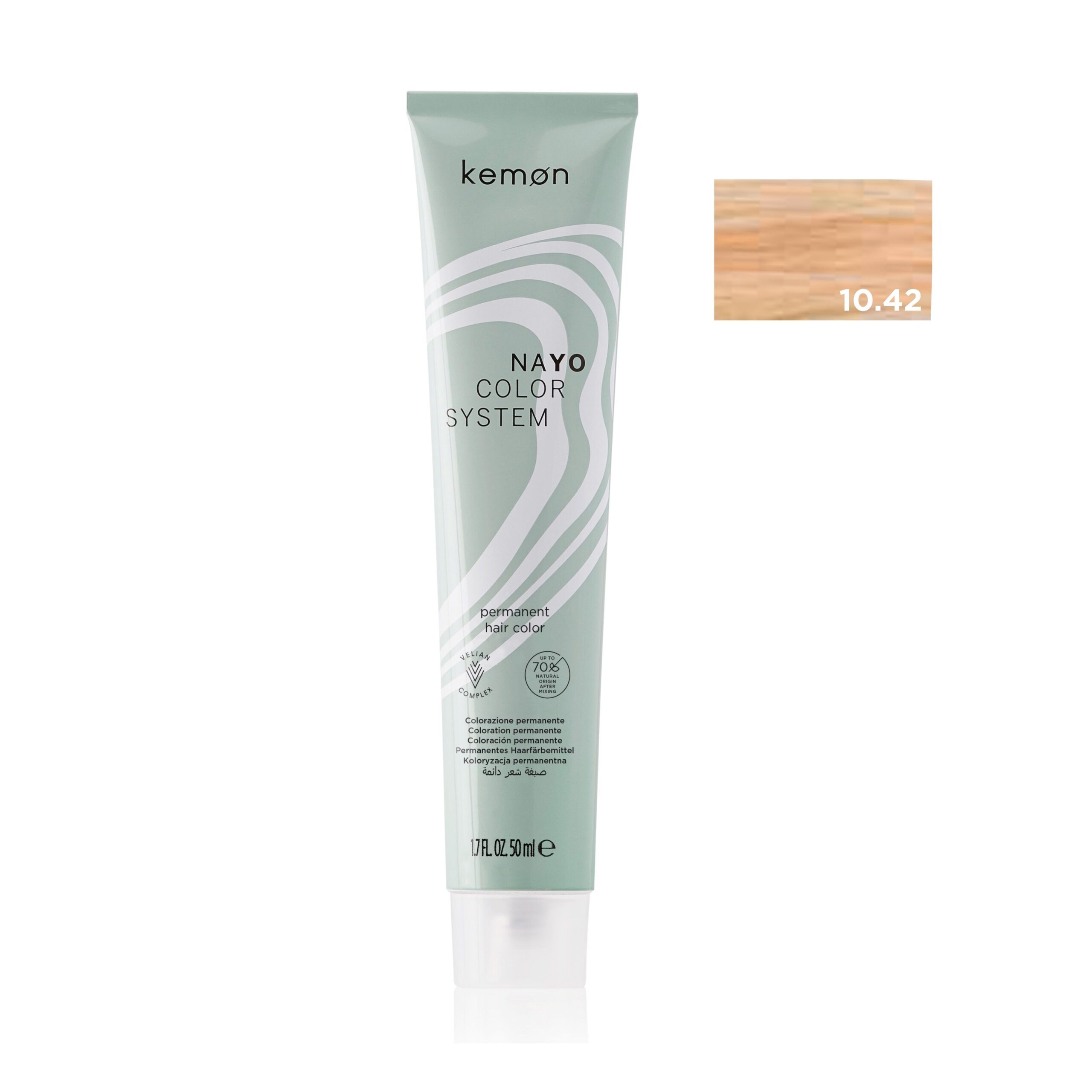 NAYO φυτική βαφή μαλλιών 9.42 10.42 - Χάλκινο μπεζ