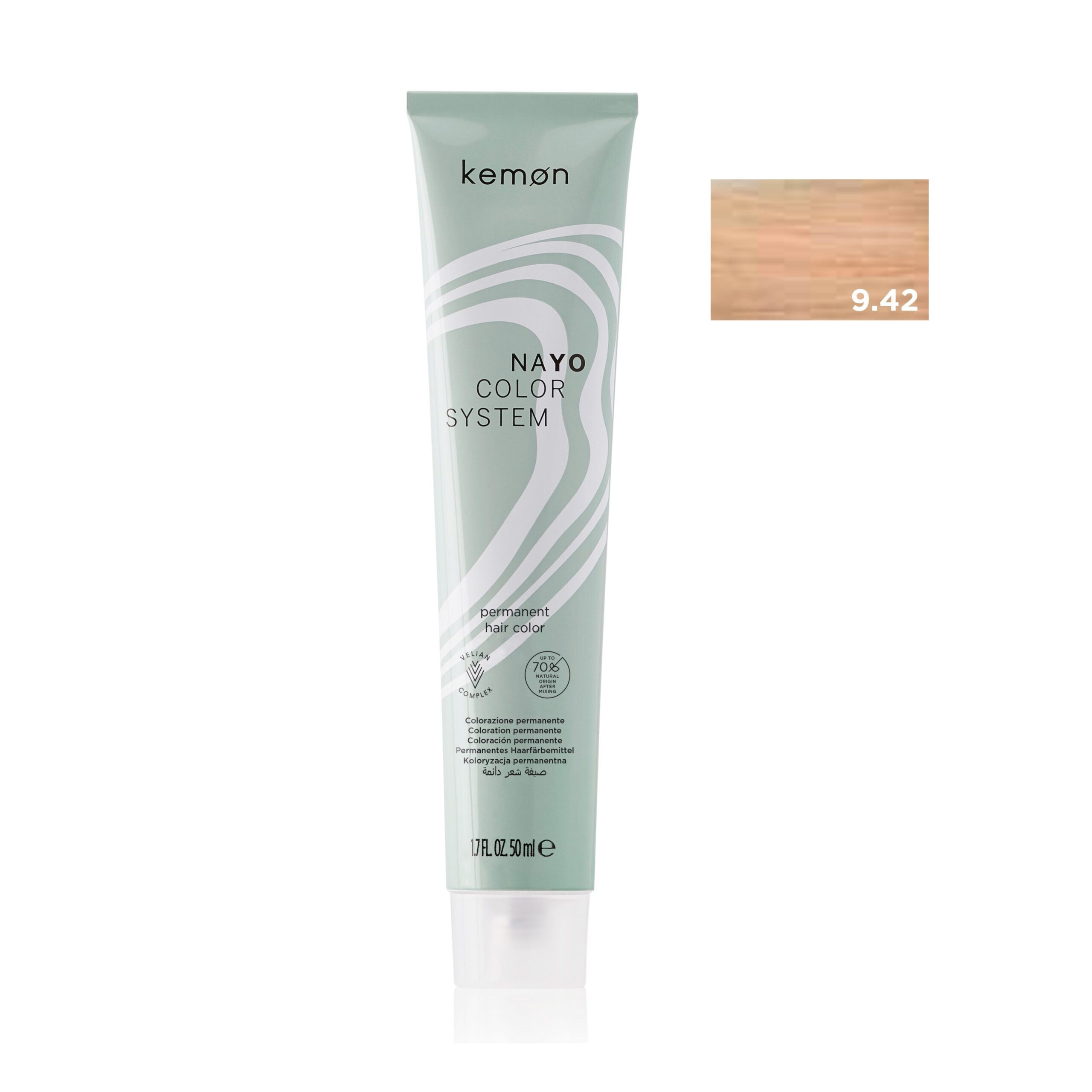 NAYO φυτική βαφή μαλλιών 9.42 10.42 - Χάλκινο μπεζ